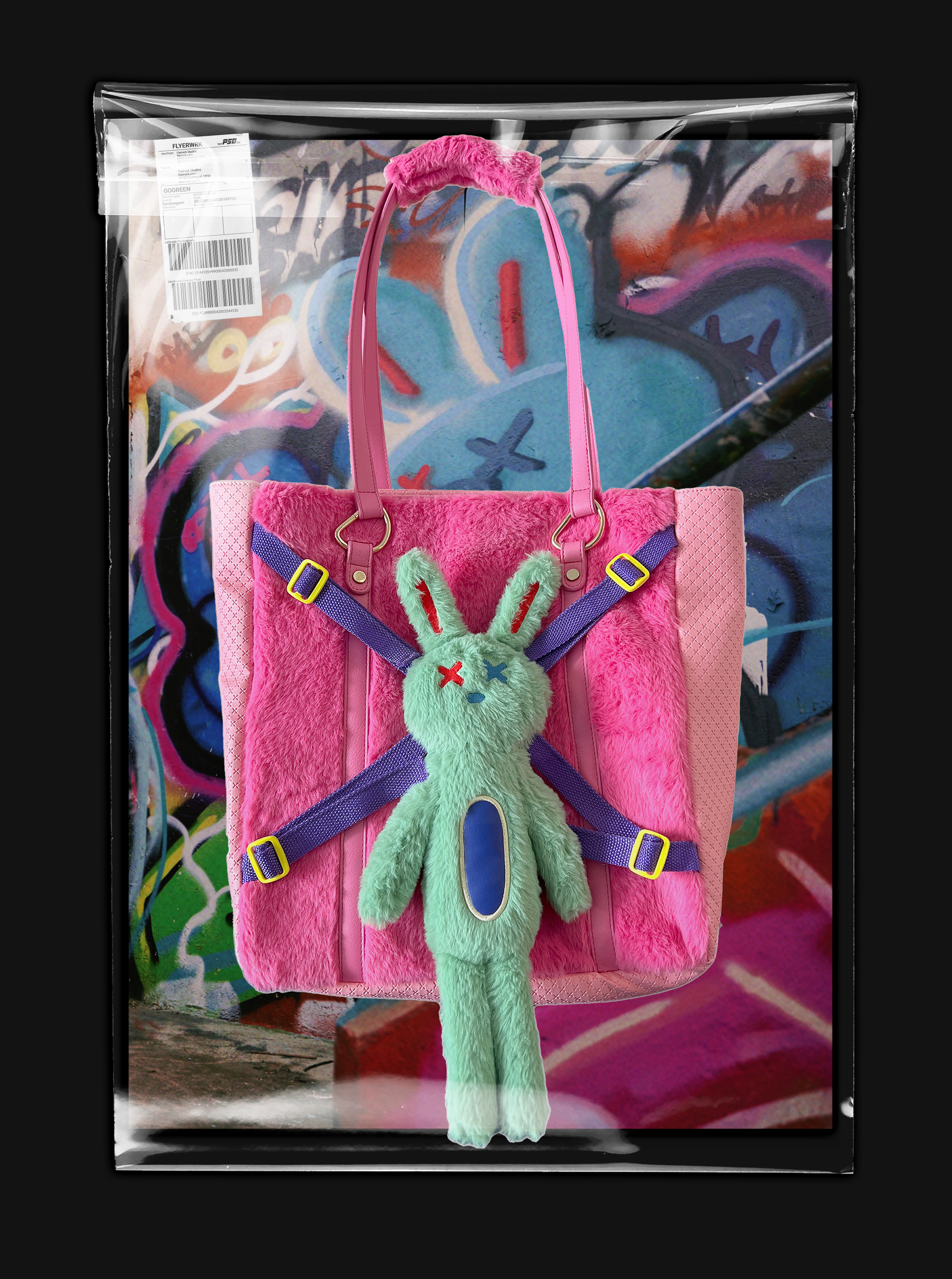 Bunny Leather Patch Bag – SCHNABBIT