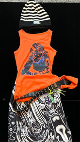 Avocado Knit Graphic Tank – Neon Orange