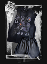 Raven Bunny Tee & Shorts Set