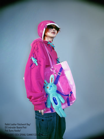 Bunny Leather Patch Bag