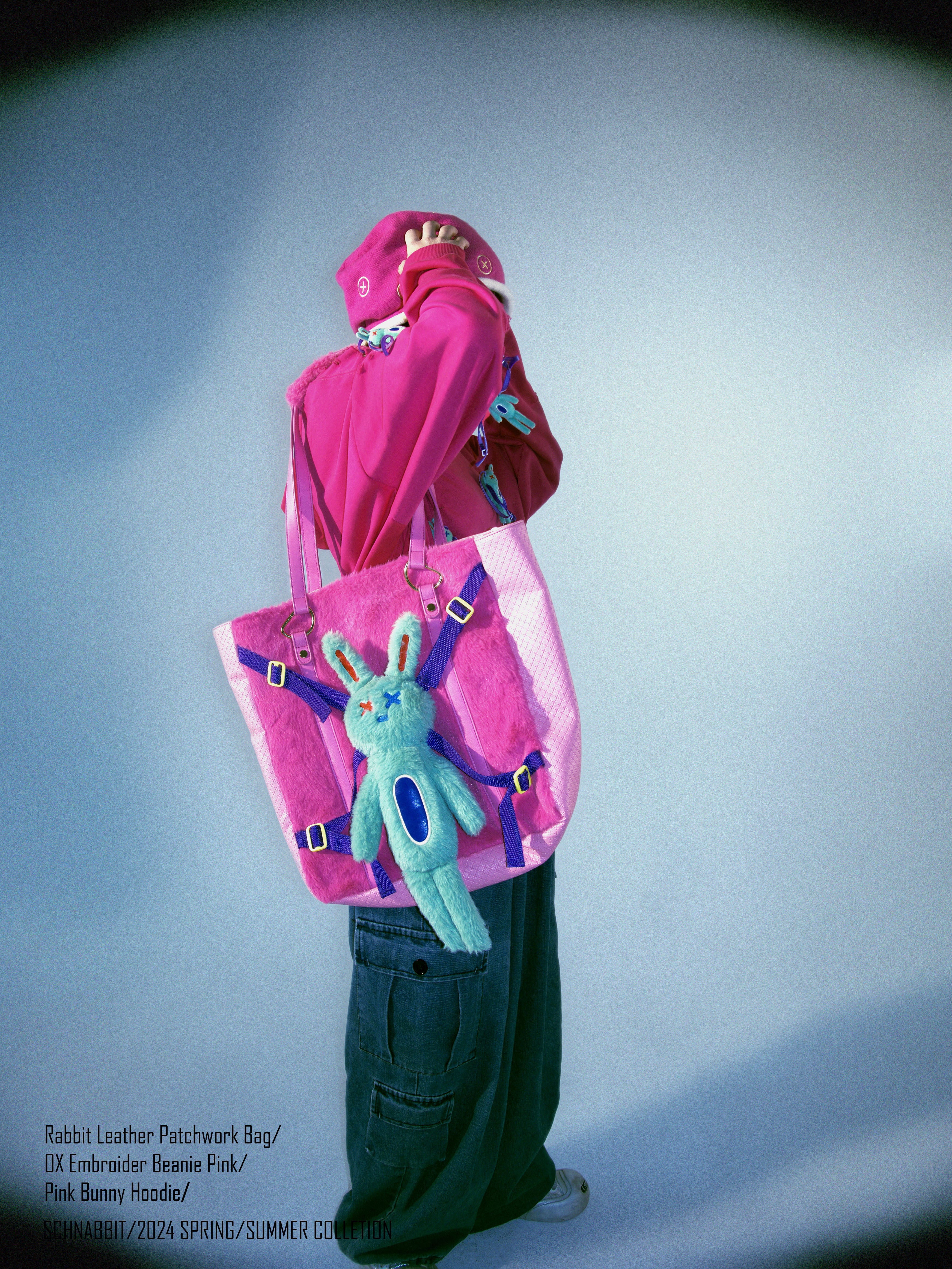 Bunny Leather Patch Bag