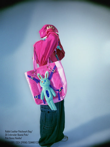 Bunny Leather Patch Bag