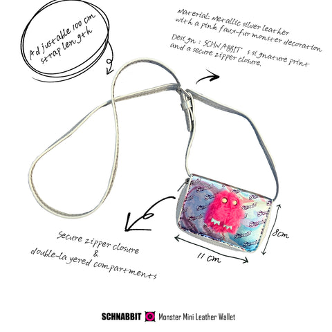 Monster Mini Leather Wallet