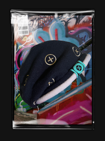 OX Embroider Beanie BLACK
