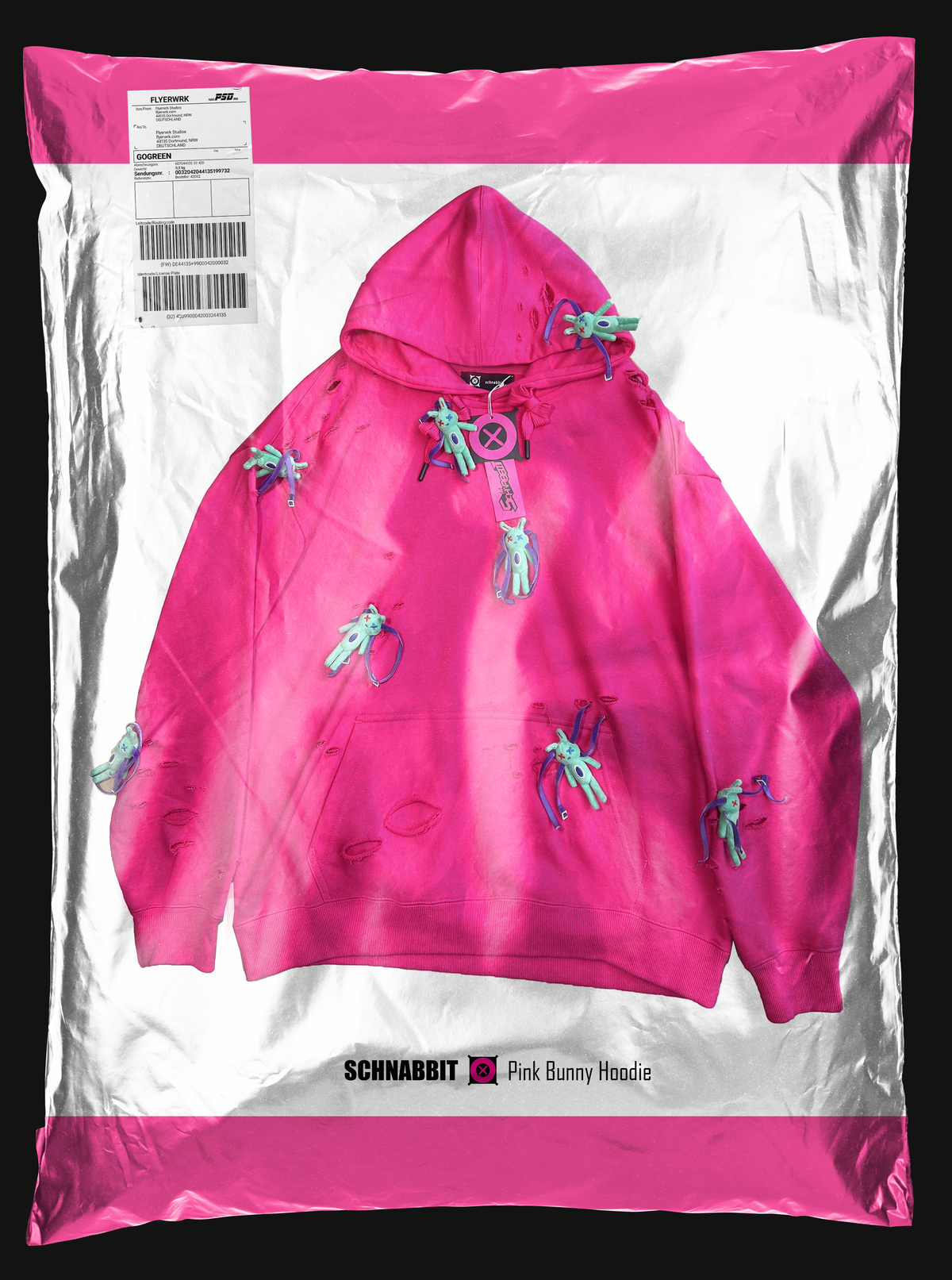 Pink Bunny Hoodie