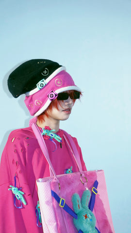 OX Embroider Beanie PINK