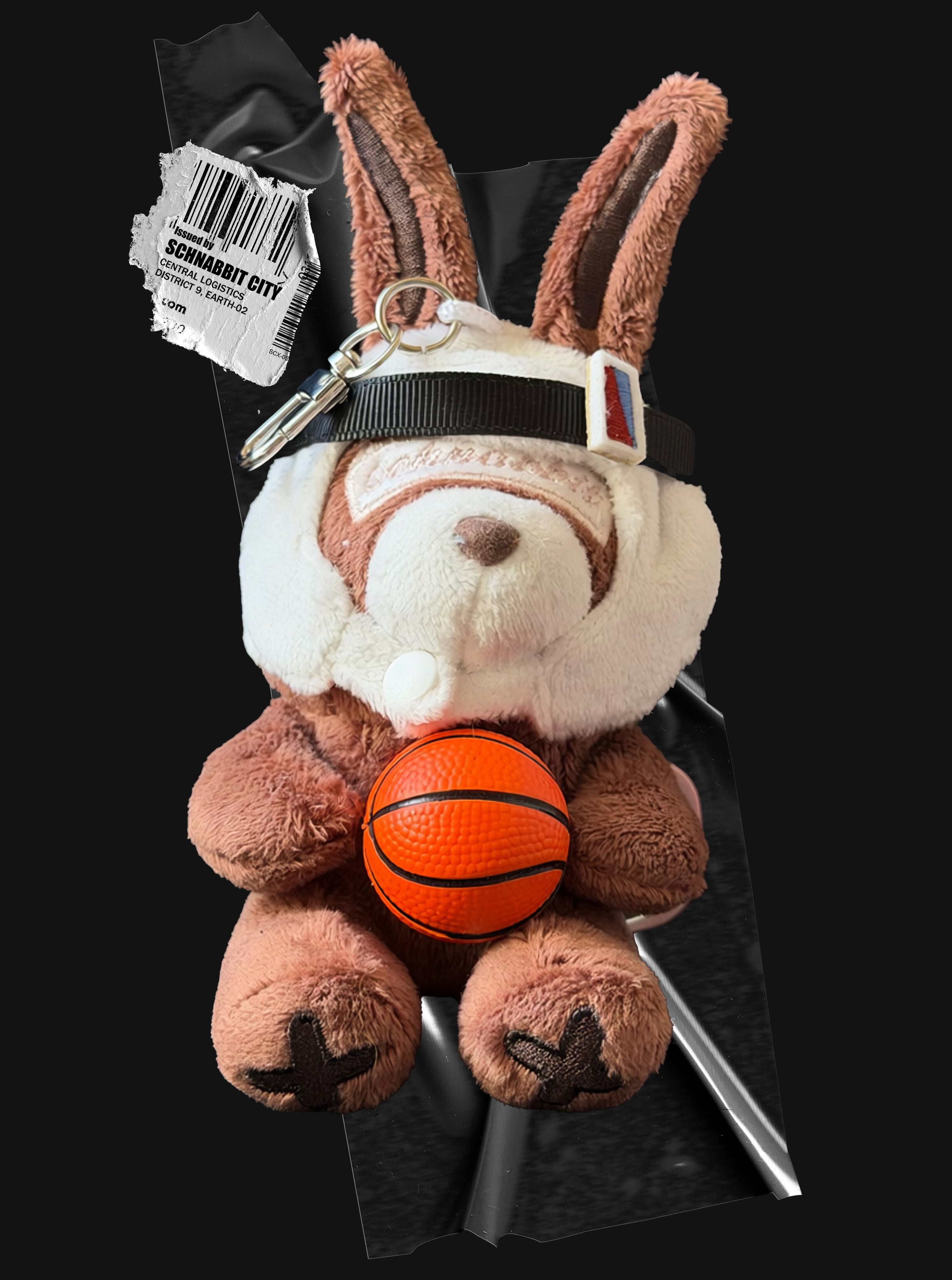 Basketball Plush Key Charm