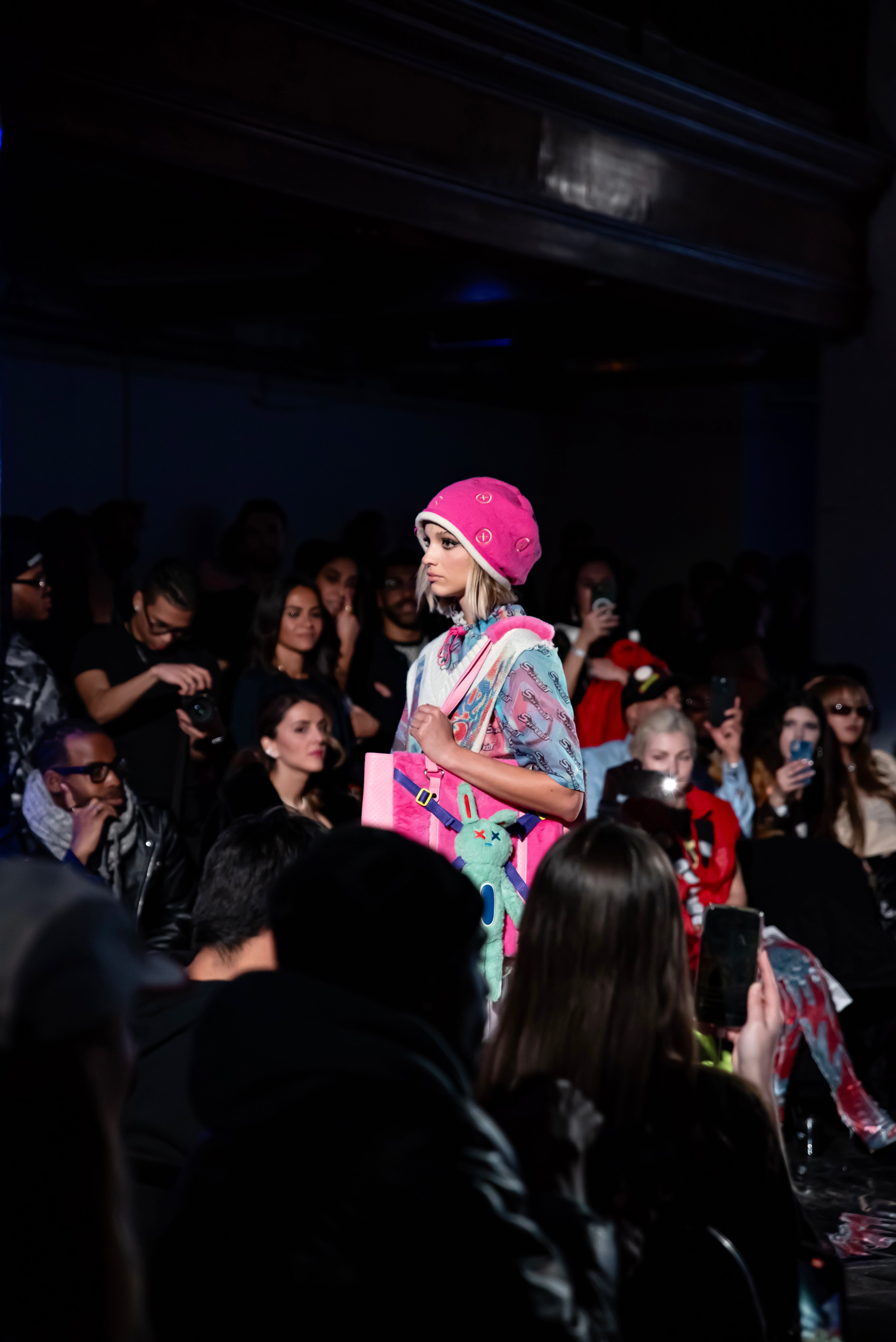 OX Embroider Beanie PINK
