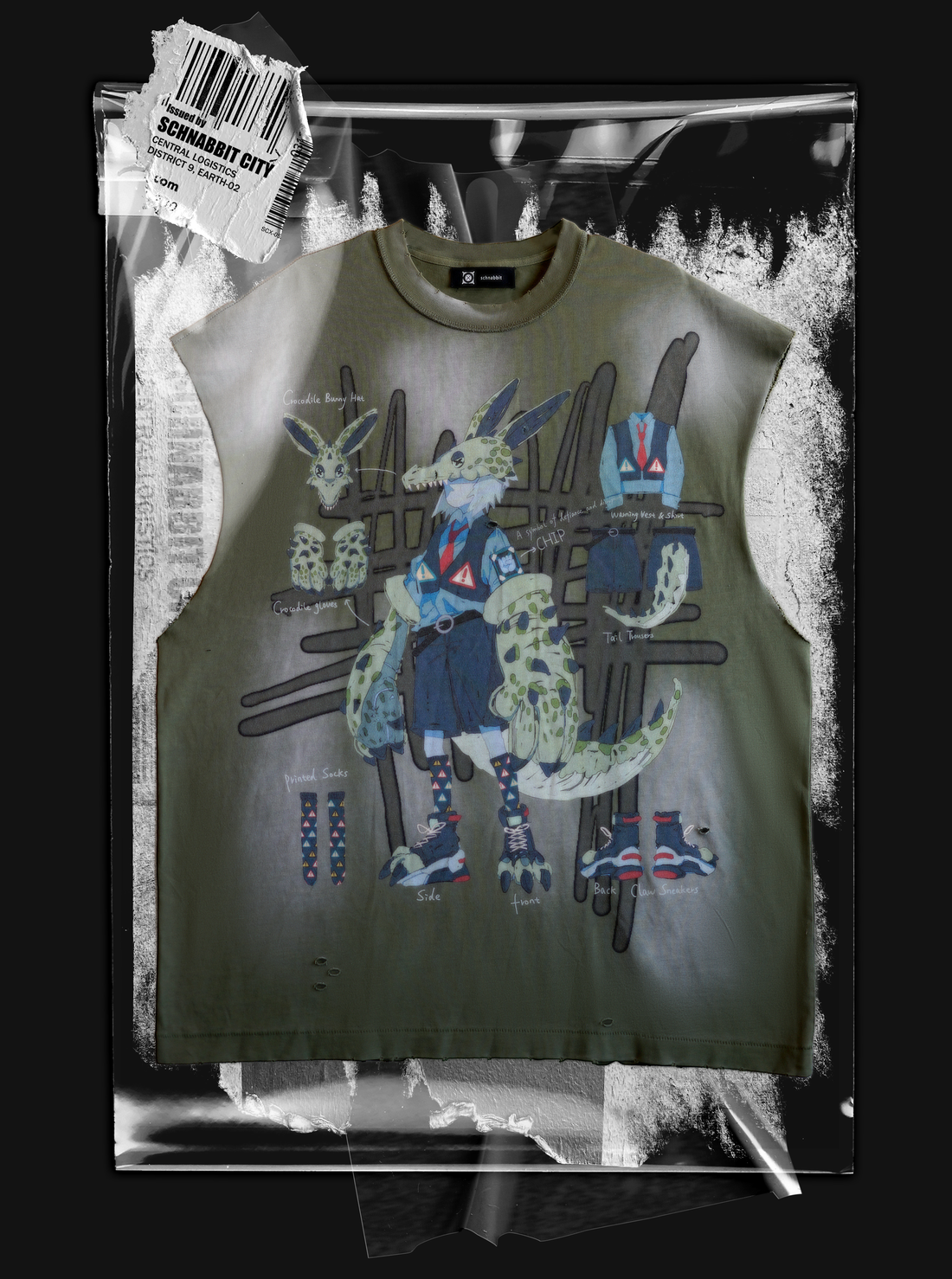 Croc Bunny Tee & Shorts Set