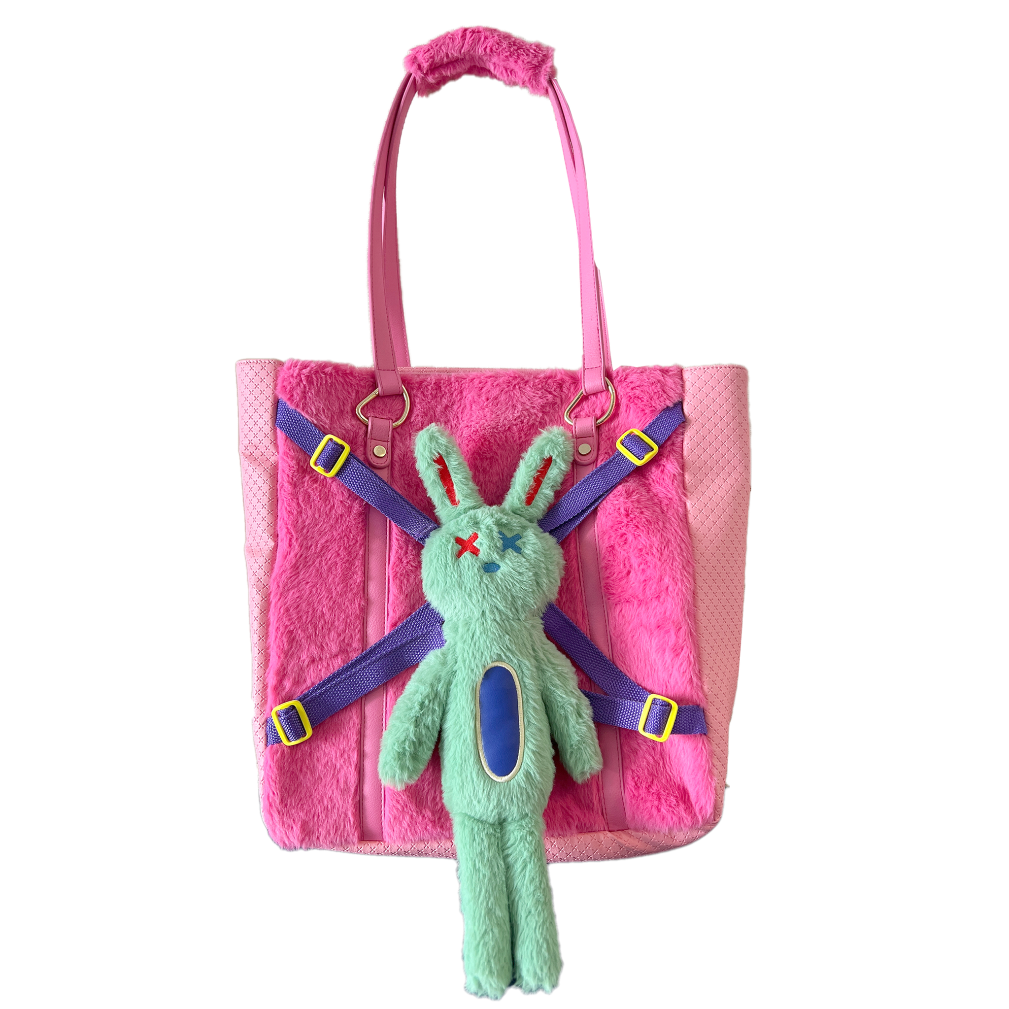 PRE ORDER Rabbit Leather Patchwork Bag