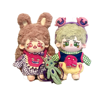 PRE ORDER Rabbit Peach × Crocodile Avocado Doll set
